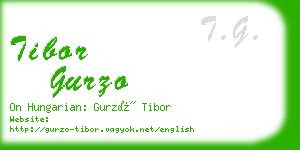 tibor gurzo business card